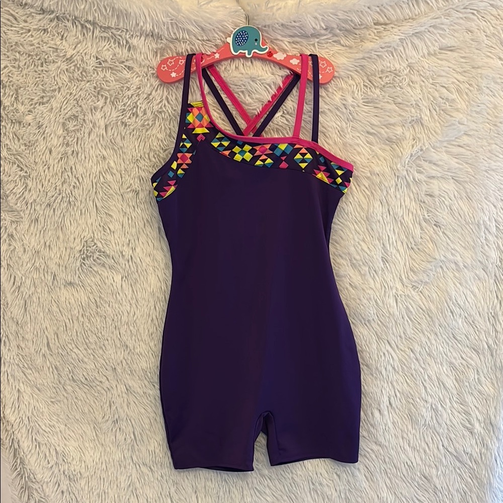 Circo Multicolor Geometric Leotard